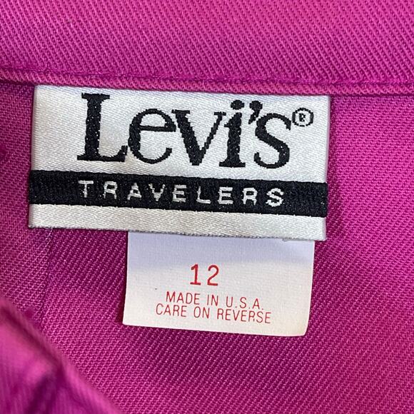 Levi's Travelers, Pink Vintage High Waist Pleated Slacks. Size 12. New cond! - Picture 4 of 6